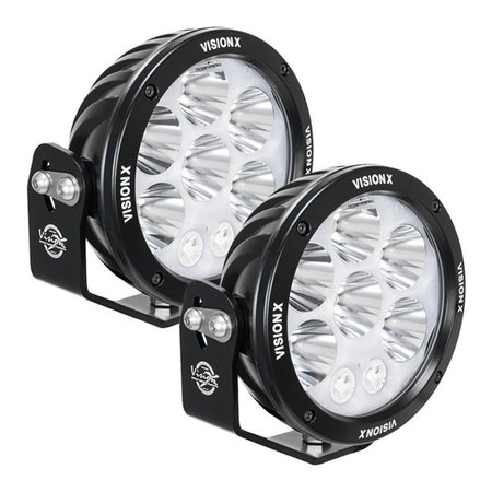 VISION X 6.7 .in Cannon ADV Halo 8 LED Light Mixed Beam with Harness - Pair VI598708